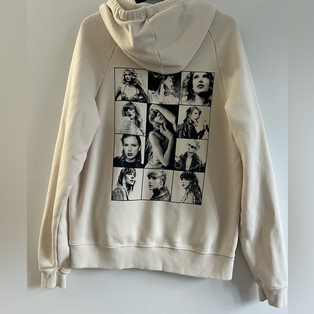 Taylor Swift Eras Tour Beige Hoodie